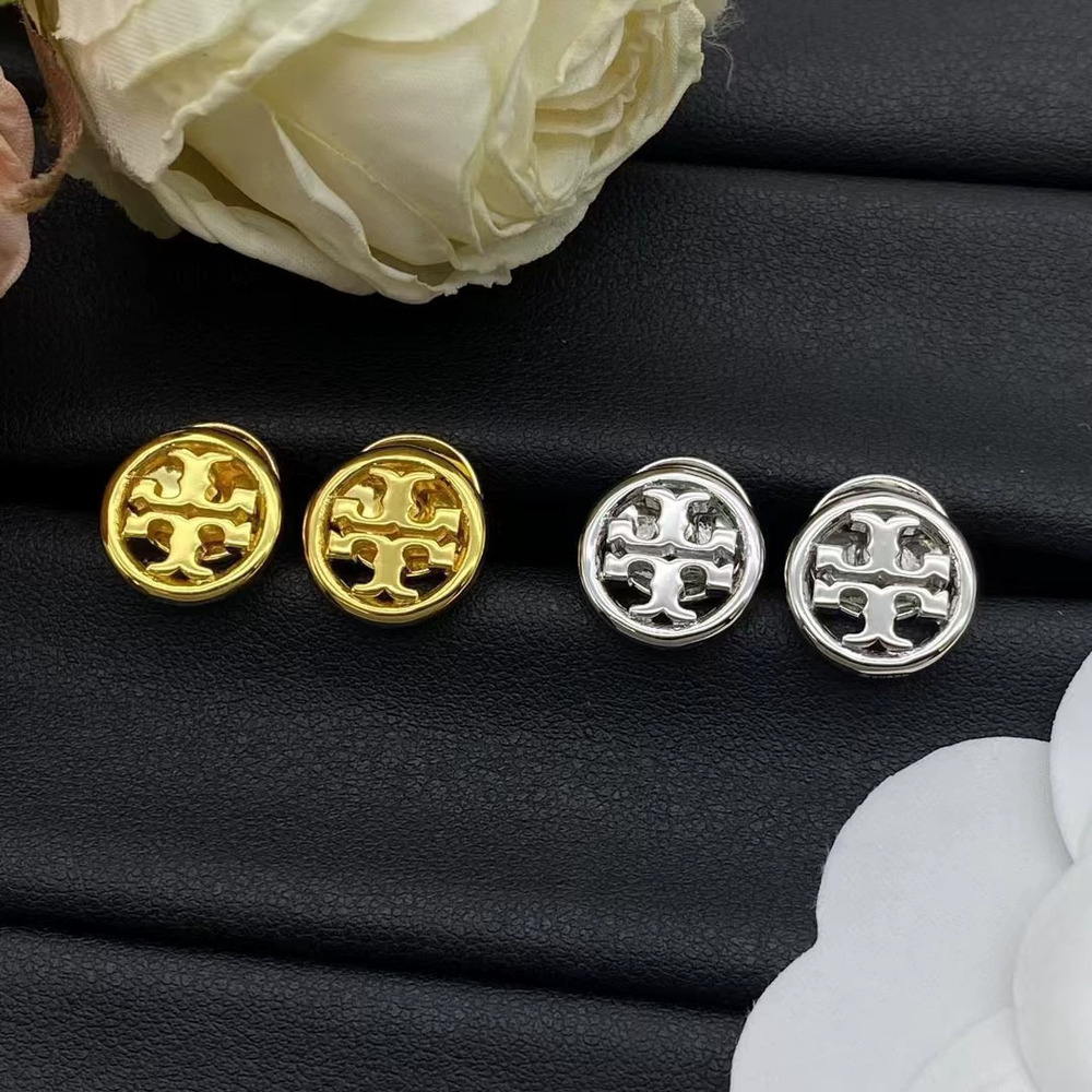Tory Burch Jiaguang Polished Stud Earrings